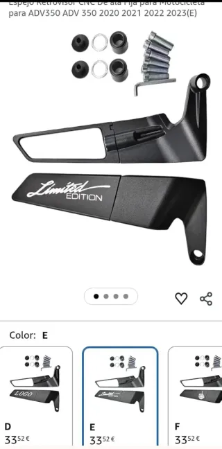 Retrovisores Moto Limited Edition