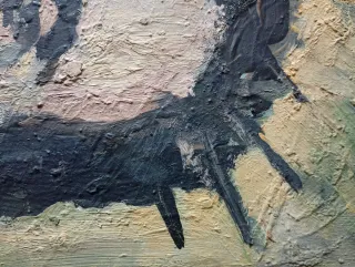 Dipinto su tavola di legno