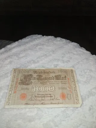 Billete antiguo 1000 Reichsbanknote