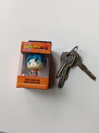 Llavero Pocket Pop Goku Super Saiyan God