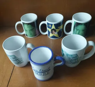 6 Tazas de Porcelana 5€ las seis