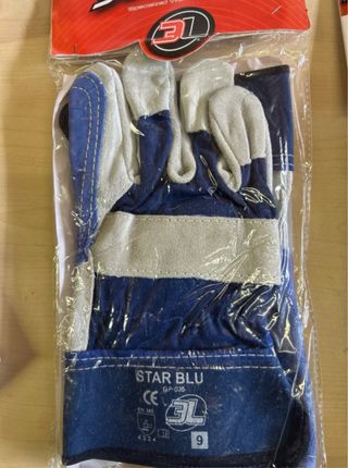 5 Pares Guantes Serraje 3L Talla 9