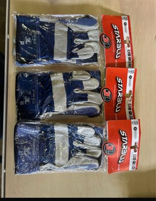 5 Pares Guantes Serraje 3L Talla 9