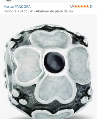 Charm Pandora Flor Nácar Original