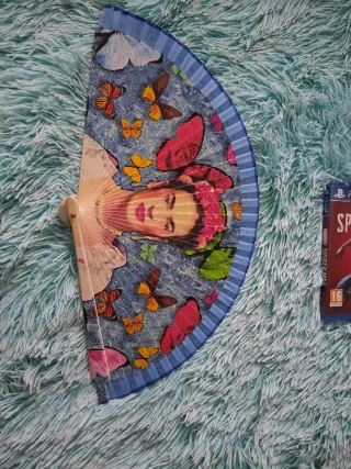 Abanico Frida Kahlo Mariposas