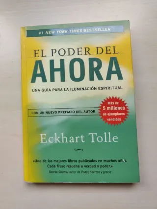 Libro el poder del ahora de Eckhart Tolle