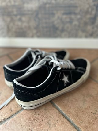 Converse All Star basse uomo nere