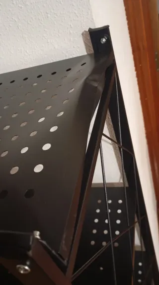 Estantería Metálica Plegable 163x72cm Con ruedas.