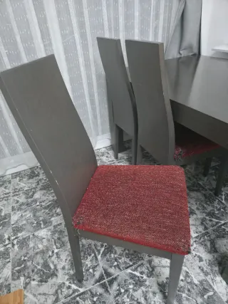 Mesa comedor extensible madera y metal