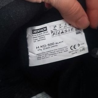 Casco Esquí Wed'ze Piste 500 Negro Talla S 53-56cm