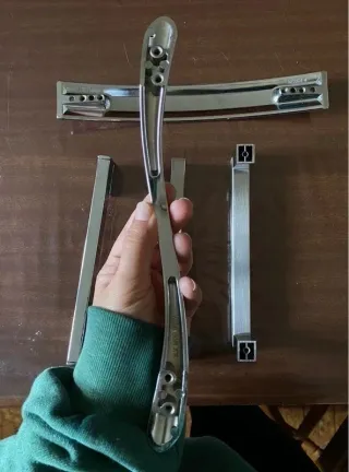 Set maniglie acciaio per mobili-cucine-armadi