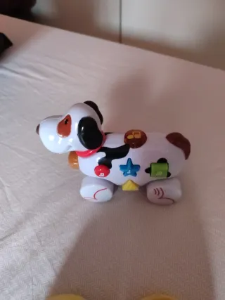 Zuecos de goma talla 22, regalo perrito con luz