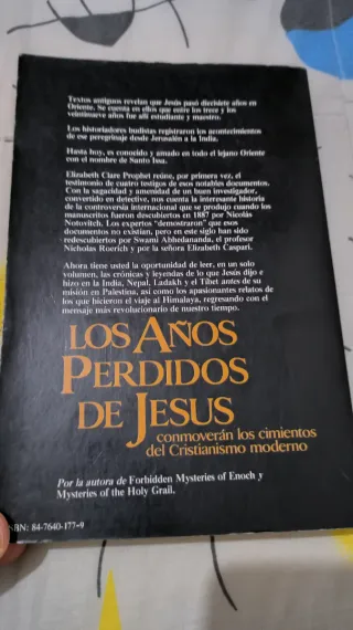 1987 Los Años Perdidos de Jesús