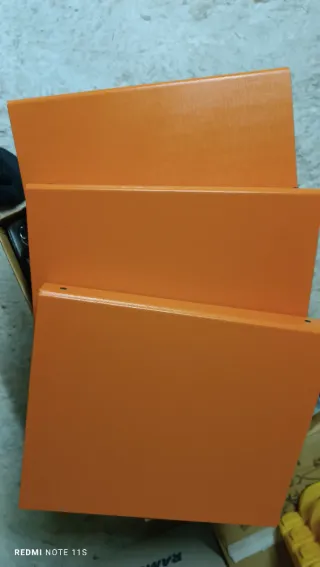 Cartellina ad anelli arancione