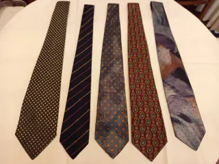 Lote 5 Corbatas Poliéster