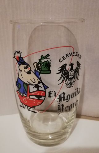 Vaso Antiguo Cerveza El Águila Negra
