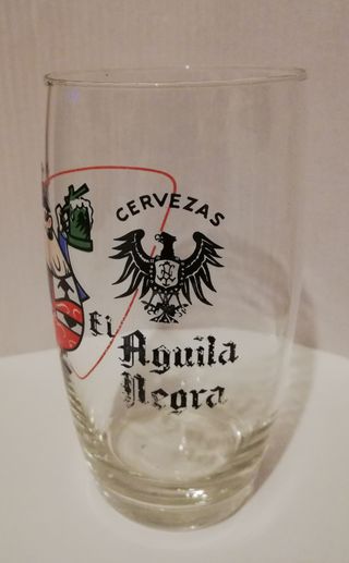 Vaso Antiguo Cerveza El Águila Negra