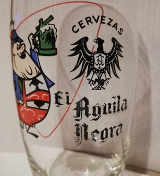 Vaso Antiguo Cerveza El Águila Negra