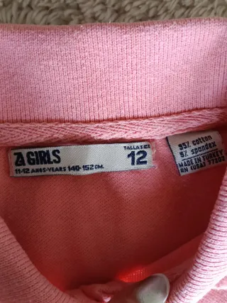 Polo niña manga corta Z Girls Talla 12