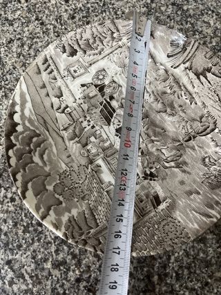 6 Platos Postre Porcelana Antigua