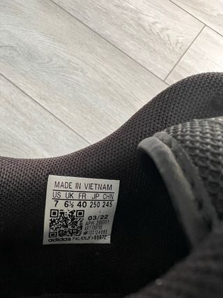 Adidas Bambas Negras Talla 40