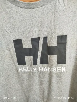 Camiseta Helly Hansen HH Gris Talla L NUEVA