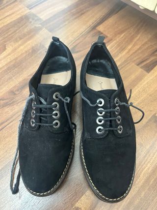 Mocasines negros plataforma