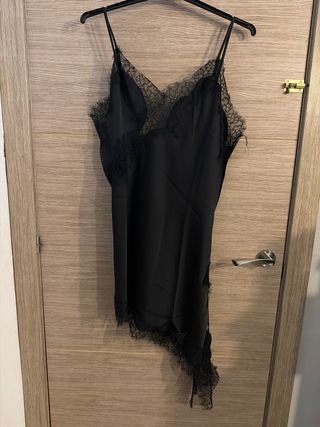 Vestido negro encaje talla L
