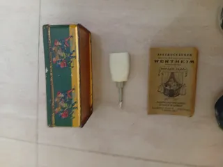Caja Máquina Coser Wertheim Vintage Metal