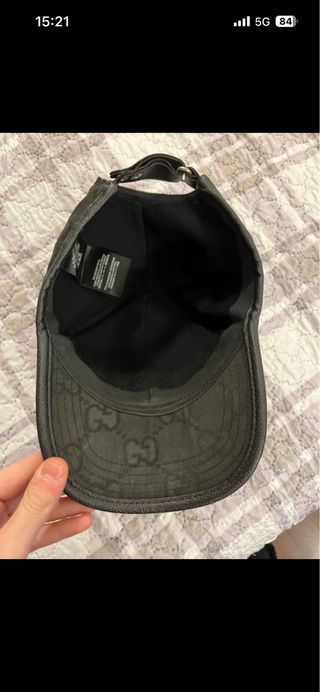Cappello Gucci Uomo Nero Oro