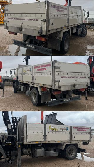 Man 18.264 Basculante con grúa HIAB
