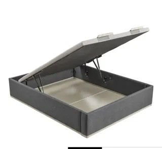 Canapé Lattoflex 135x190 Tapizado Gris