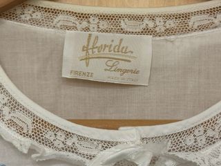 Camisón blanco con encaje