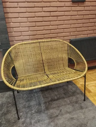 Conjunto sillón y mesa terraza   maisons du monde