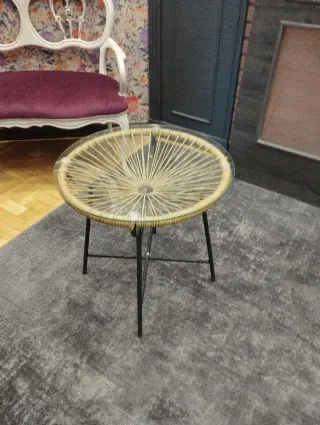 Conjunto sillón y mesa terraza   maisons du monde