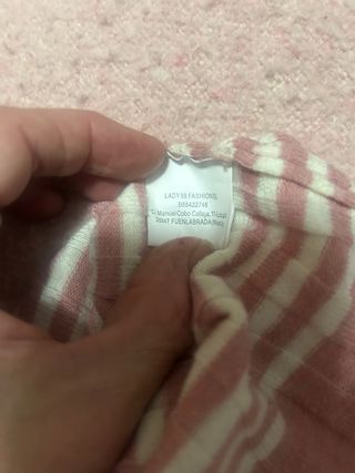 Vestido niña rayas rosa y blanco