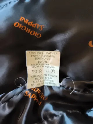 Chaqueta de cuero Giorgio Sappini hombre