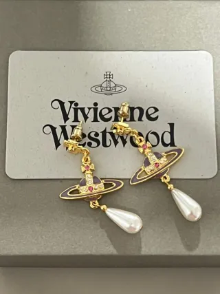 Pendientes Vivienne Westwood Orb Perla