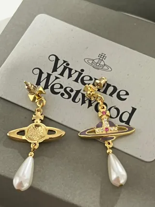 Pendientes Vivienne Westwood Orb Perla