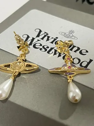 Pendientes Vivienne Westwood Orb Perla