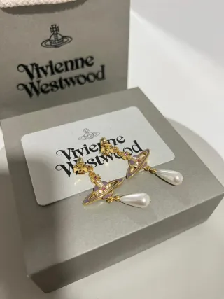 Pendientes Vivienne Westwood Orb Perla