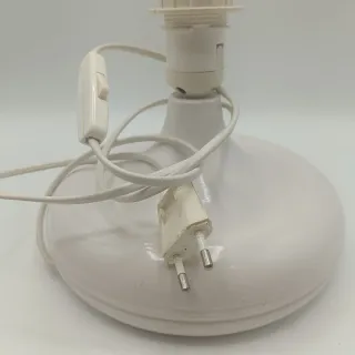 Base lámpara cerámica blanca años 60/70