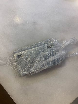 Mueble de baño colgante mármol y madera