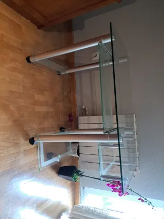 Escritorio de cristal moderno