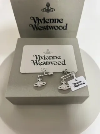 Pendientes Vivienne Westwood Orb Plata