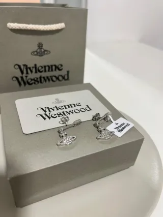 Pendientes Vivienne Westwood Orb Plata