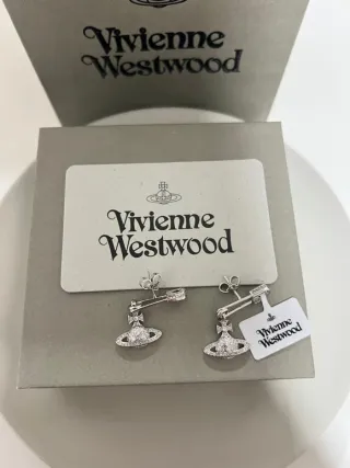Pendientes Vivienne Westwood Orb Plata