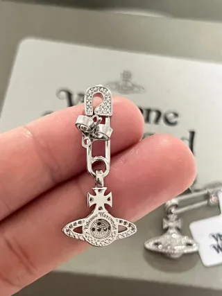 Pendientes Vivienne Westwood Orb Plata