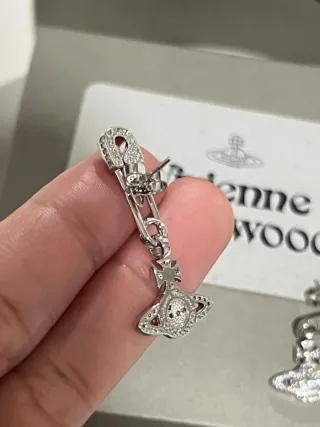 Pendientes Vivienne Westwood Orb Plata