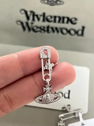 Pendientes Vivienne Westwood Orb Plata